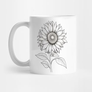 Color Your Own - Sunflower Mug